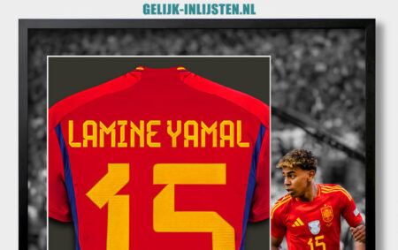 Heeft u een Lamine Yamal shirt om in te lijsten?
